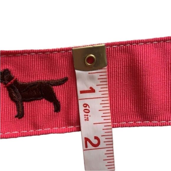 Dancing Dog Design Lab Grosgrain Pink Belt Sz S - Picture 4 of 6